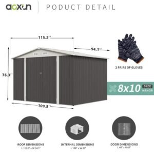 10 ft. W x 8 ft. D Storage Shed - Image 8