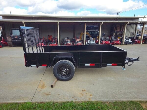 5′ X 10′ Utility Trailer Straight Deck 18″ Sides Tall Gate - Image 9