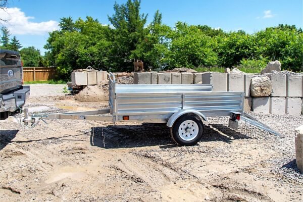 DK2 5-ft x 7-ft Steel Utility Trailer with Ramp Gate ( 1639-lb Capacity ) 2491713 - Image 6