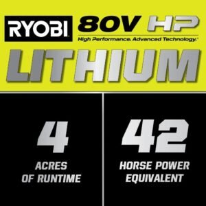 80V Max HP Lithium 54″ Brushless Electric Zero Turn Lawn Mower - Image 24